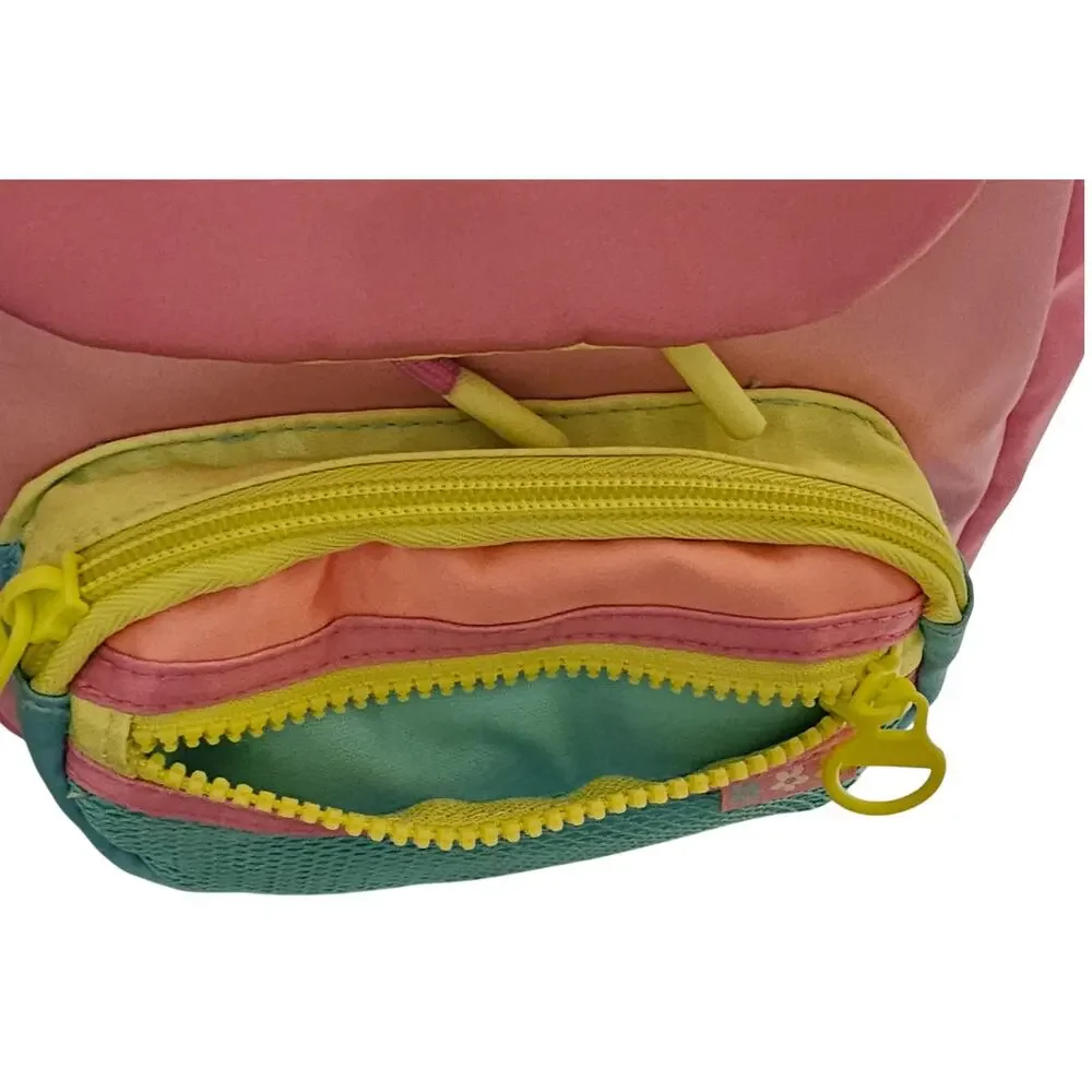 Claires Club Mini Backpack for Girls, Pink Yellow Teal